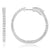 Round Diamond Hoops Made In 14K White Gold