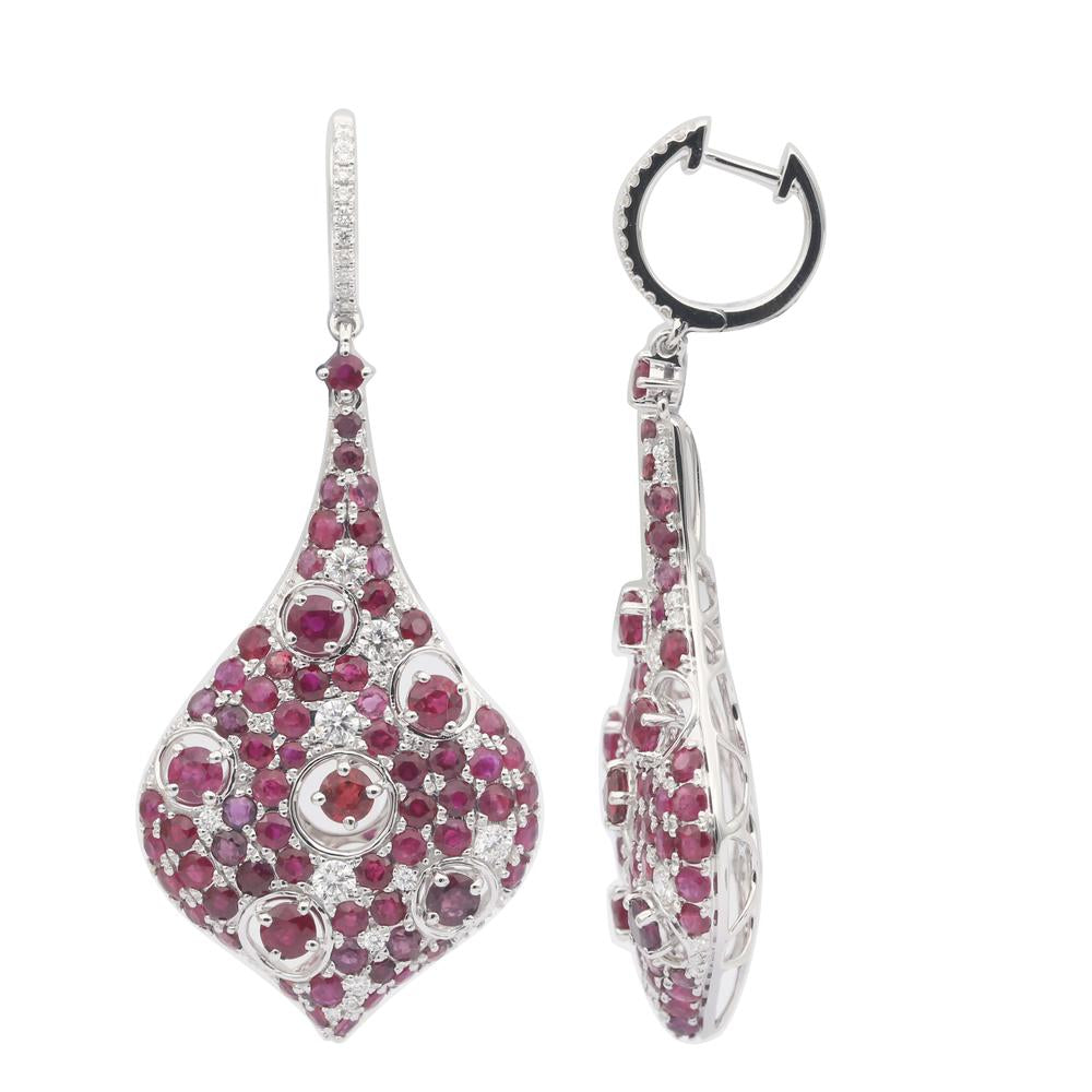 Ruby Dangle Earrings