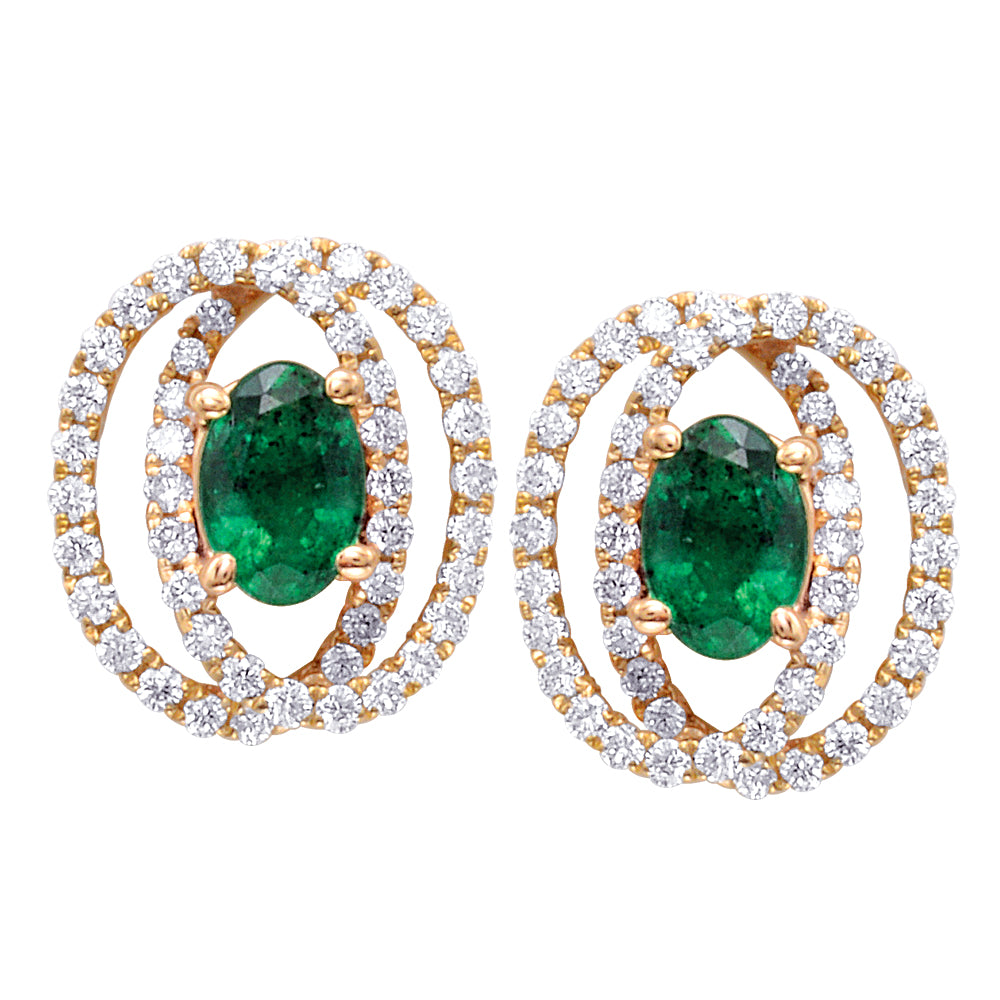 Emerald Fashion Studs