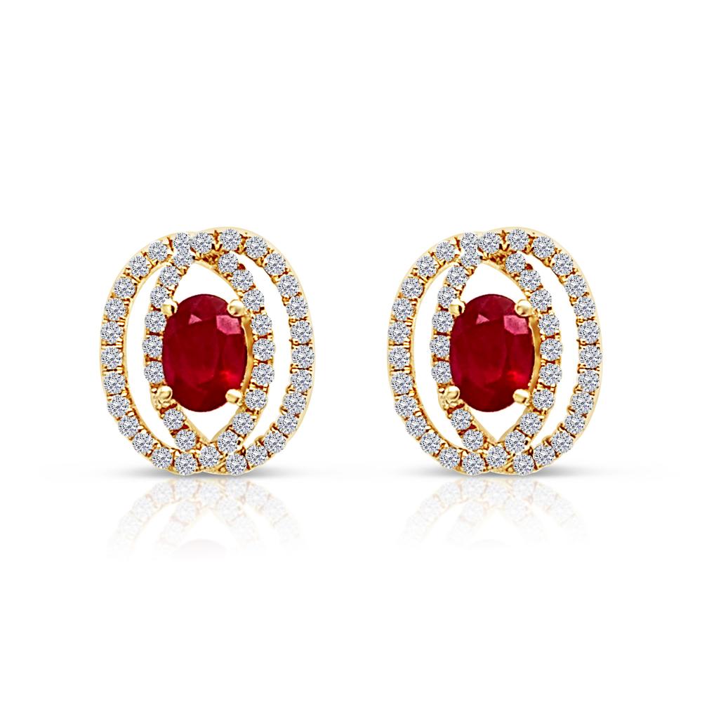 Ruby Fashion Studs