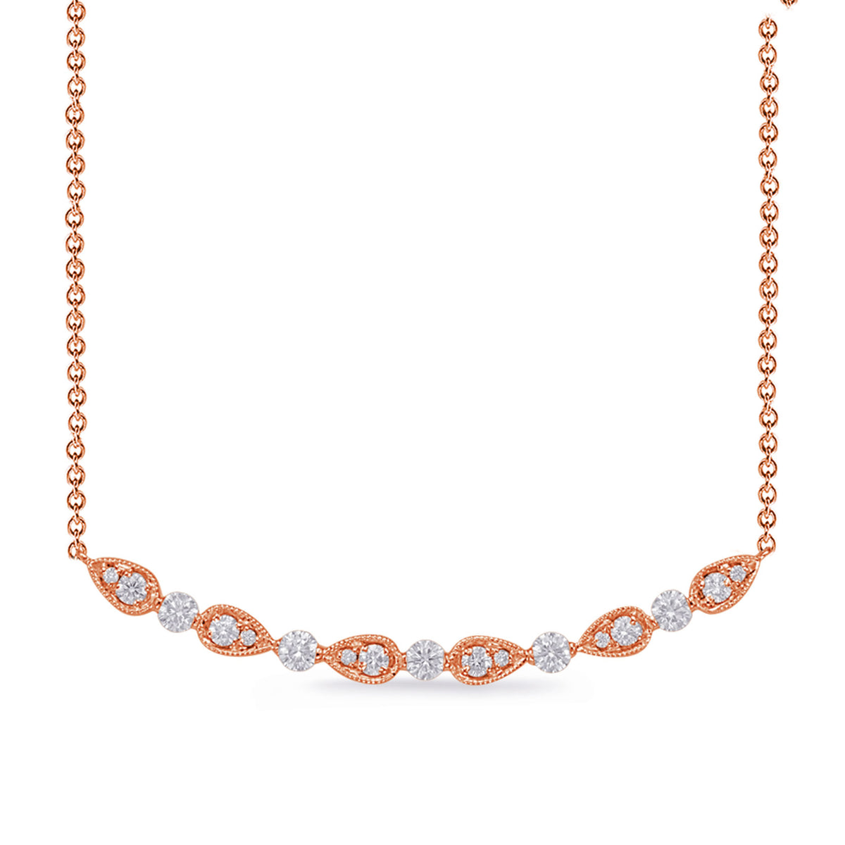 Rose Gold Diamond Necklace
