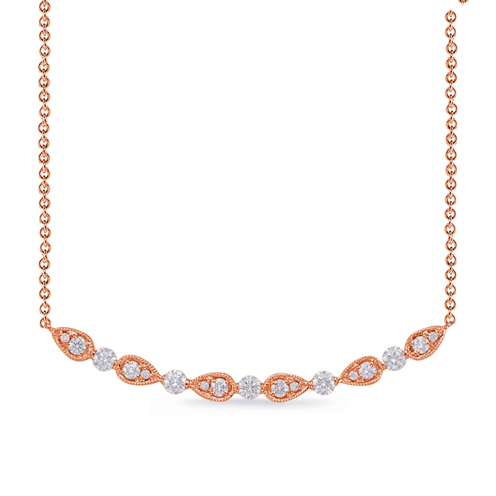 Rose Gold Diamond Necklace