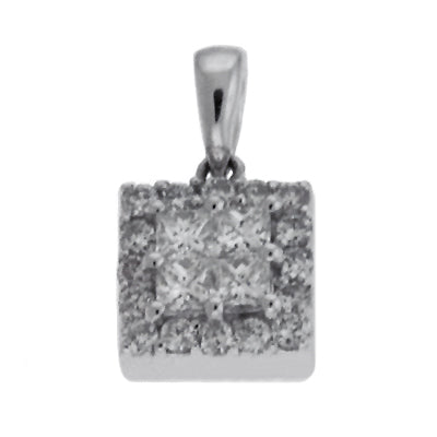 White Gold Diamond Pendant
