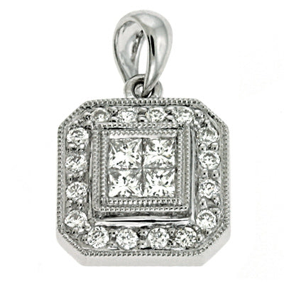 White Gold Diamond Pendant