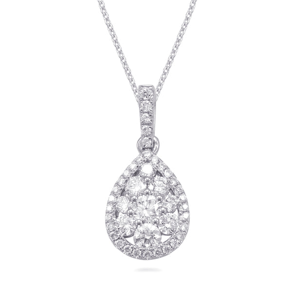 White Gold Diamond Pendant