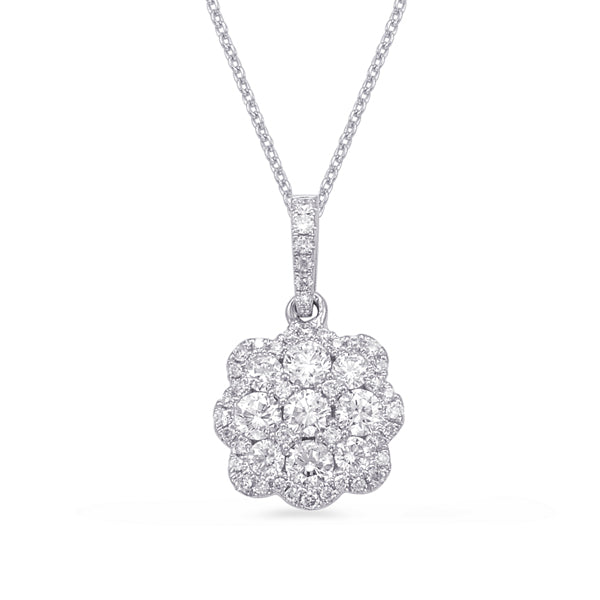 White Gold Diamond Pendant