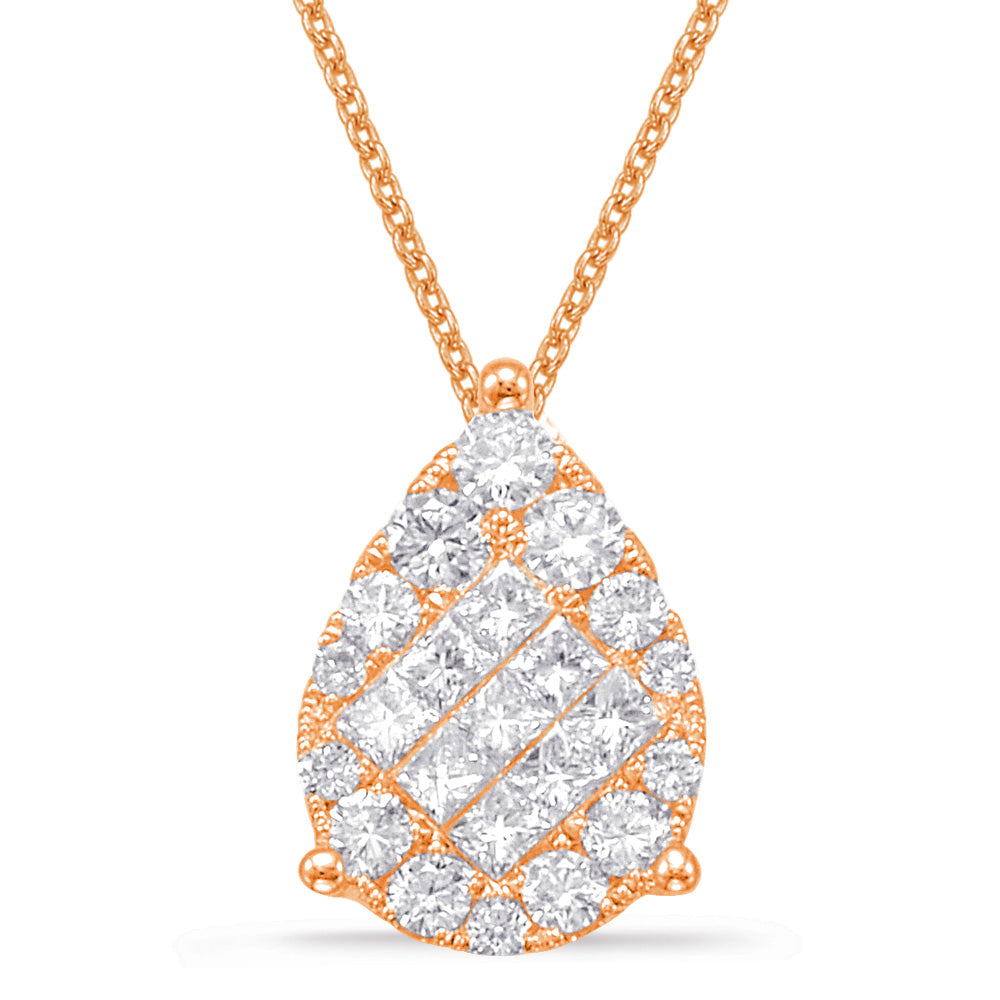 Rose Gold Diamond Pendant