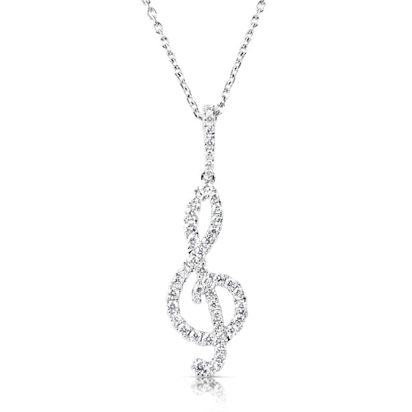 White Gold Diamond Pendant
