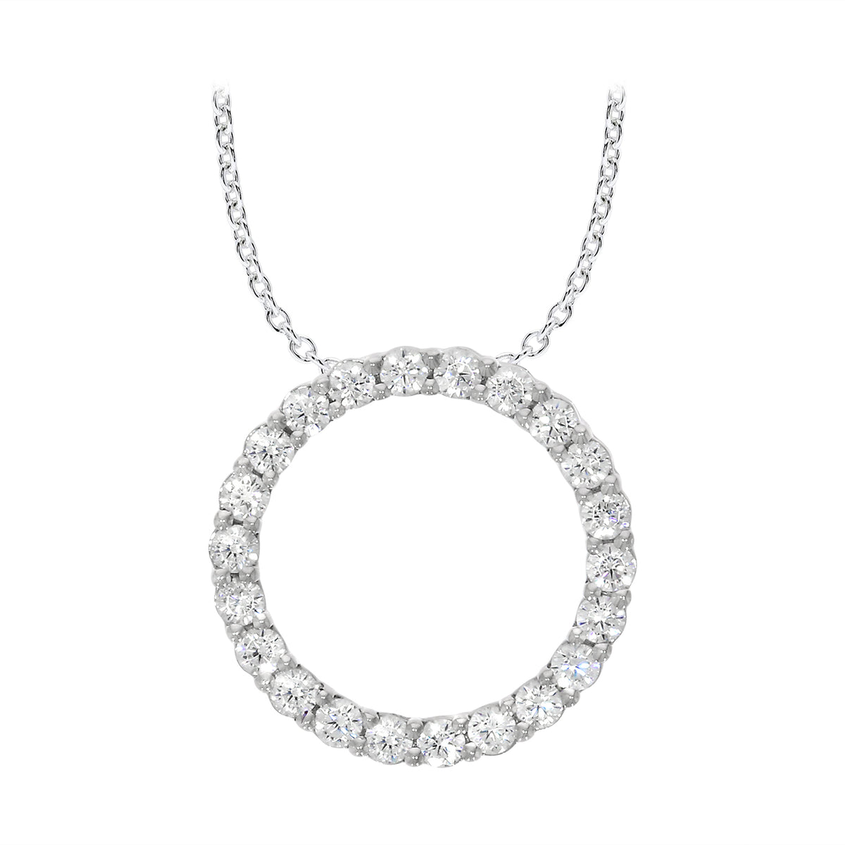 Circle Of Life Pendant Made In 14K White Gold