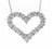 Heart Pendant Made In 14K White Gold