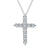 Cross Pendant Made In 14K White Gold