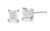 Princess Cut Studs Made In 14K White Gold (G-H Color, SI Clarity)