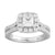 Unity Diamond Engagement Ring made 14k White gold-Princess