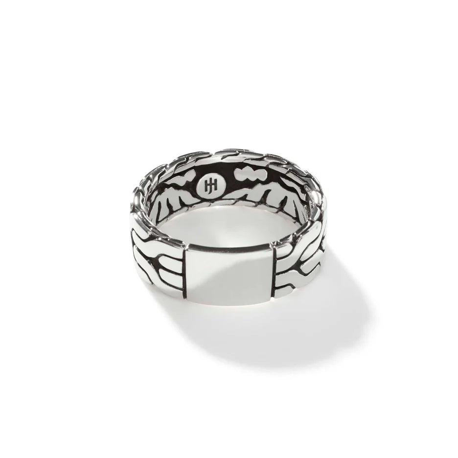 Carved Chain Band Ring, Sterling Silver by John Hardy