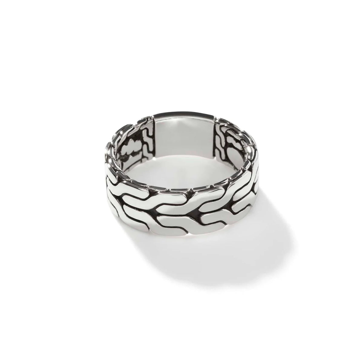 Carved Chain Band Ring, Sterling Silver by John Hardy