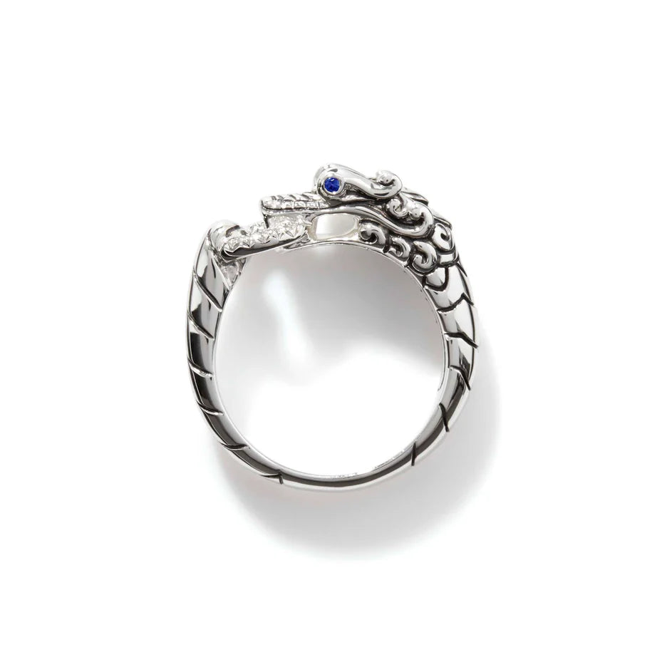 Naga Ring, Sterling Silver, Diamonds by John Hardy