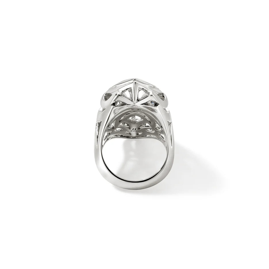 Naga Saddle Ring in Sterling Silver by John Hardy