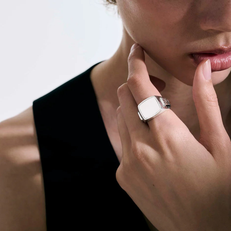 Signet Ring in Sterling Silver by John Hardy