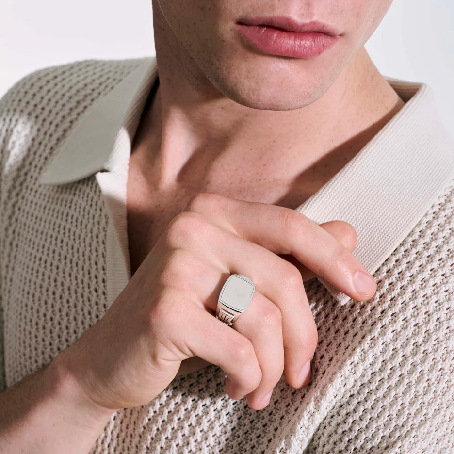 Signet Ring in Sterling Silver by John Hardy
