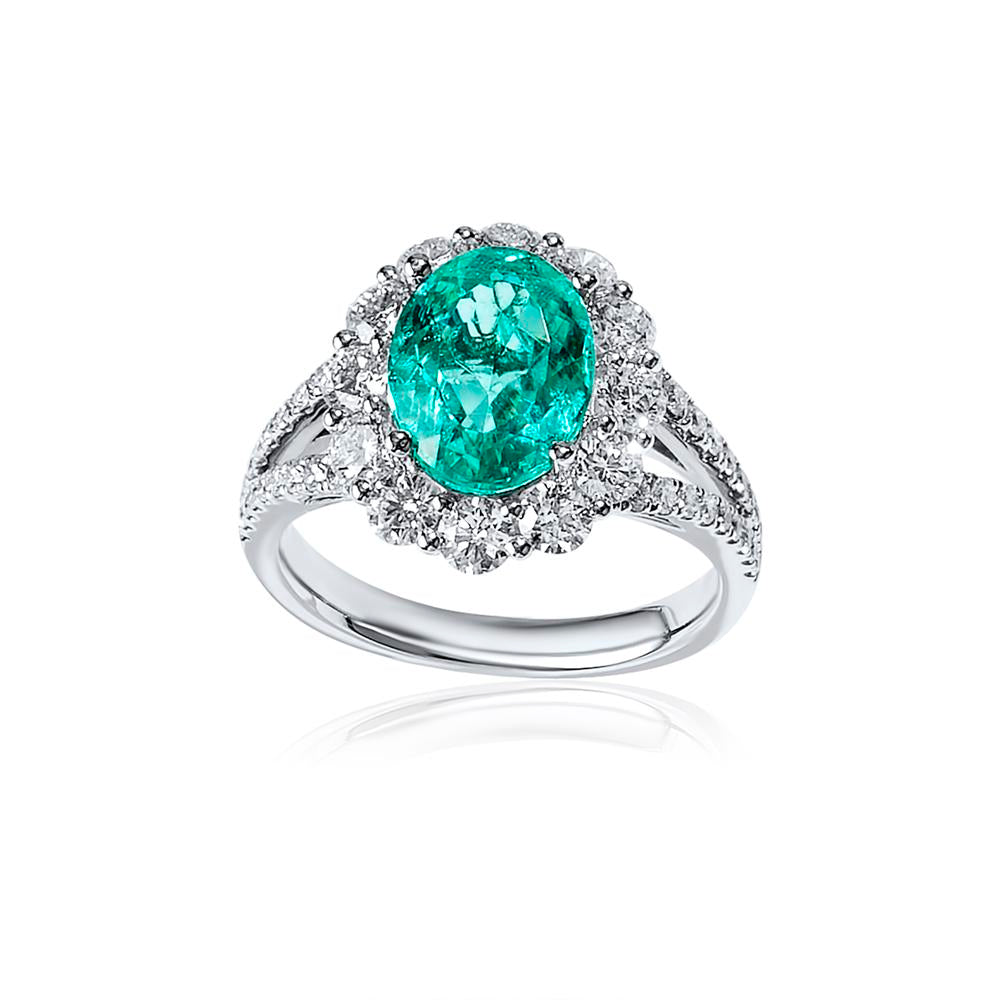 GIA Certified Paraiba Tourmaline Ring