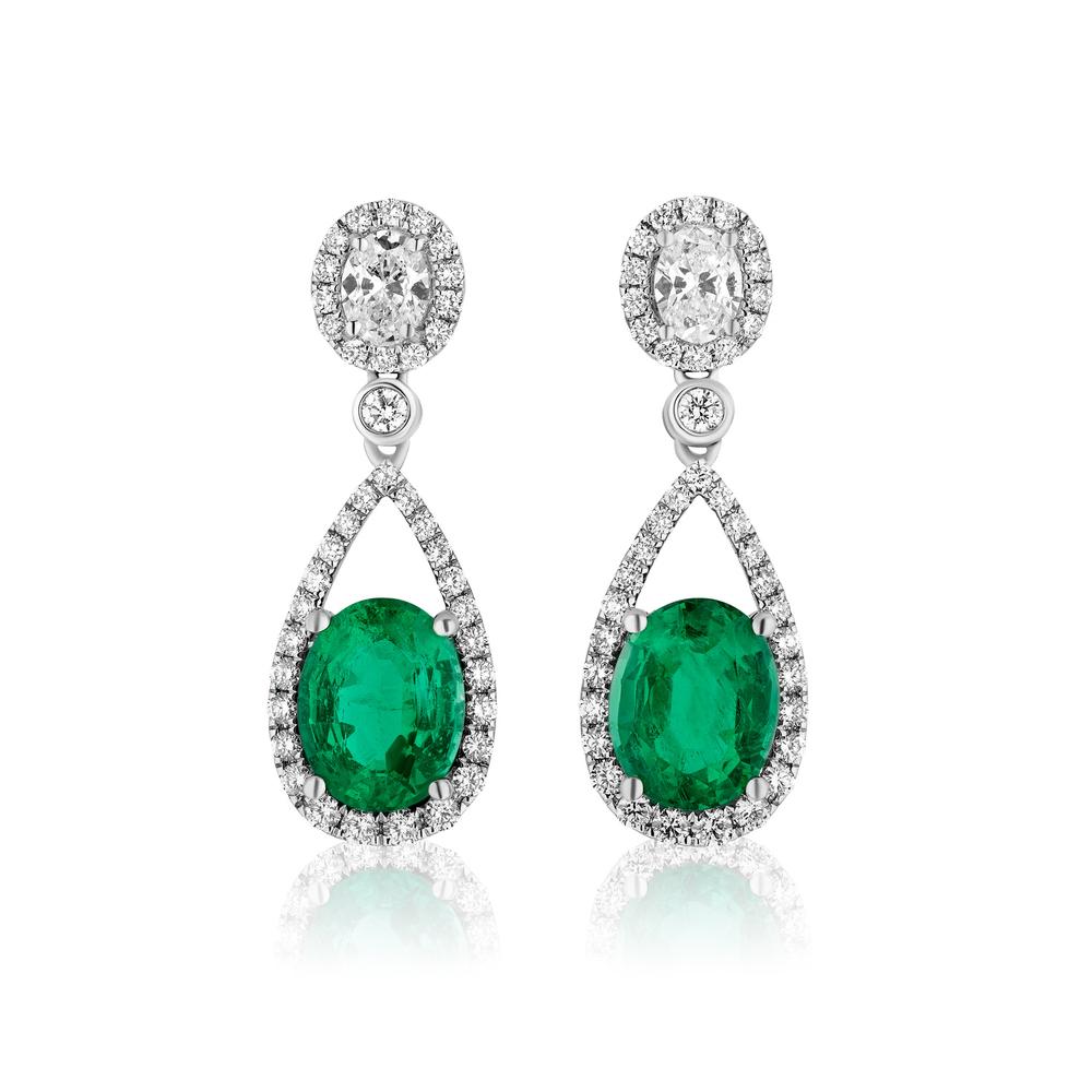 Emerald Dangle Earrings