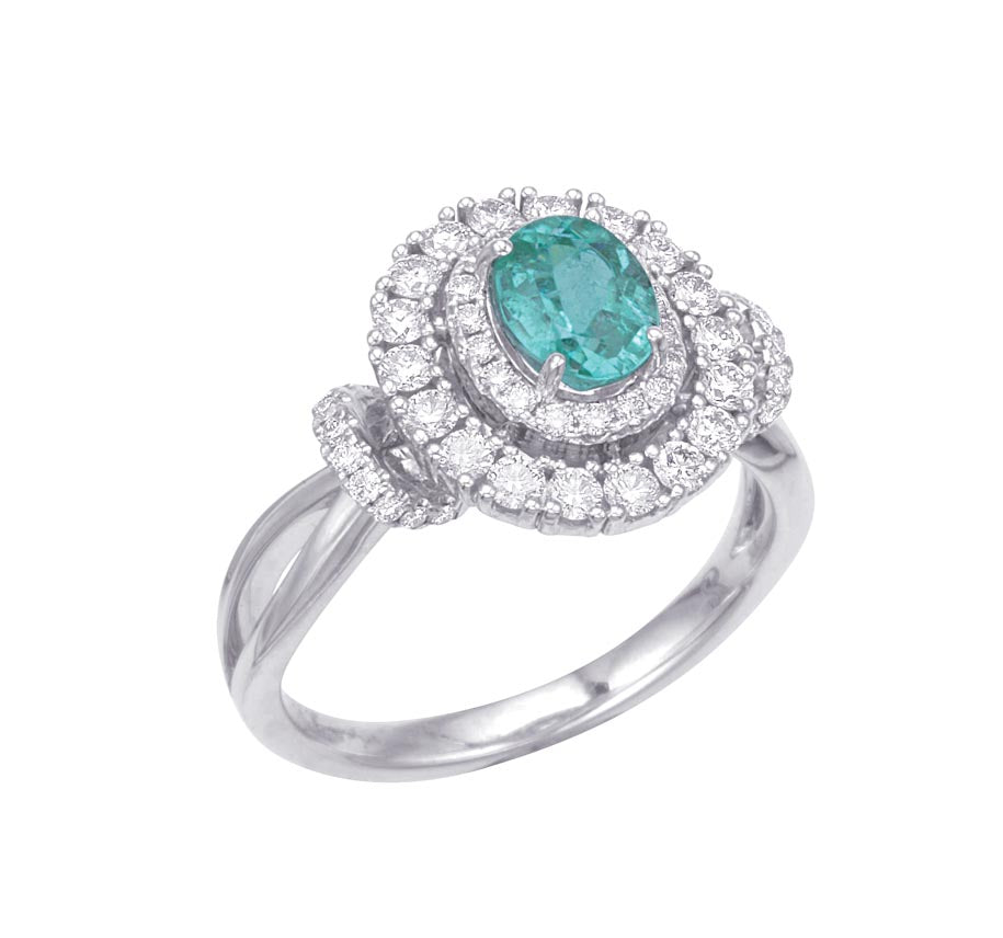 GIA Certified Paraiba Tourmaline Ring