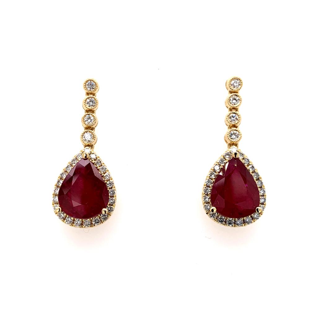 Ruby Dangle Earrings