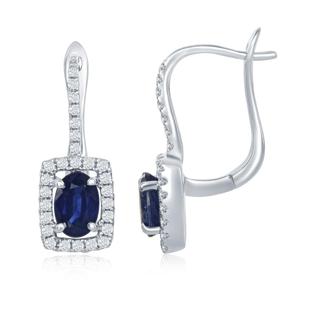 Sapphire Drop Earrings