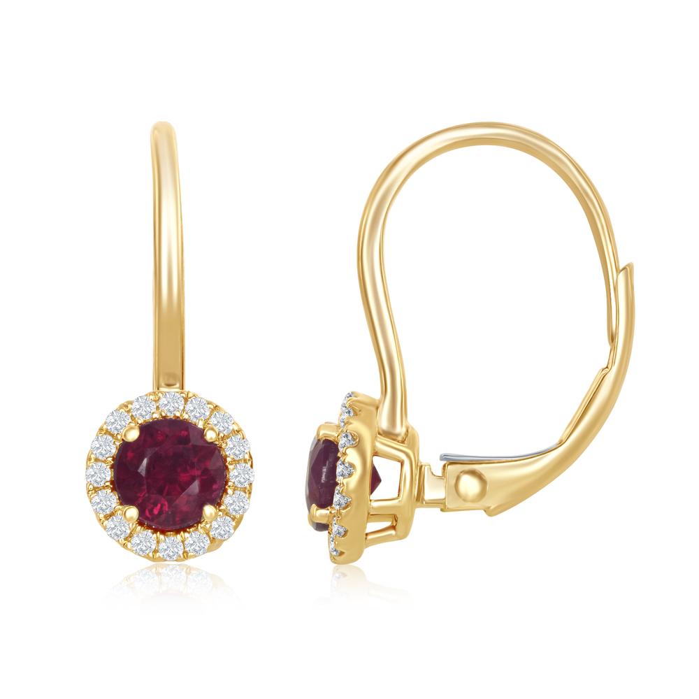 Ruby Drop Earrings