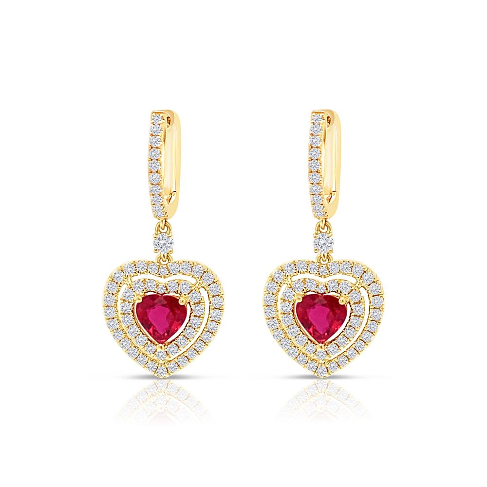 Ruby Dangle Earrings