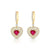 Ruby Dangle Earrings