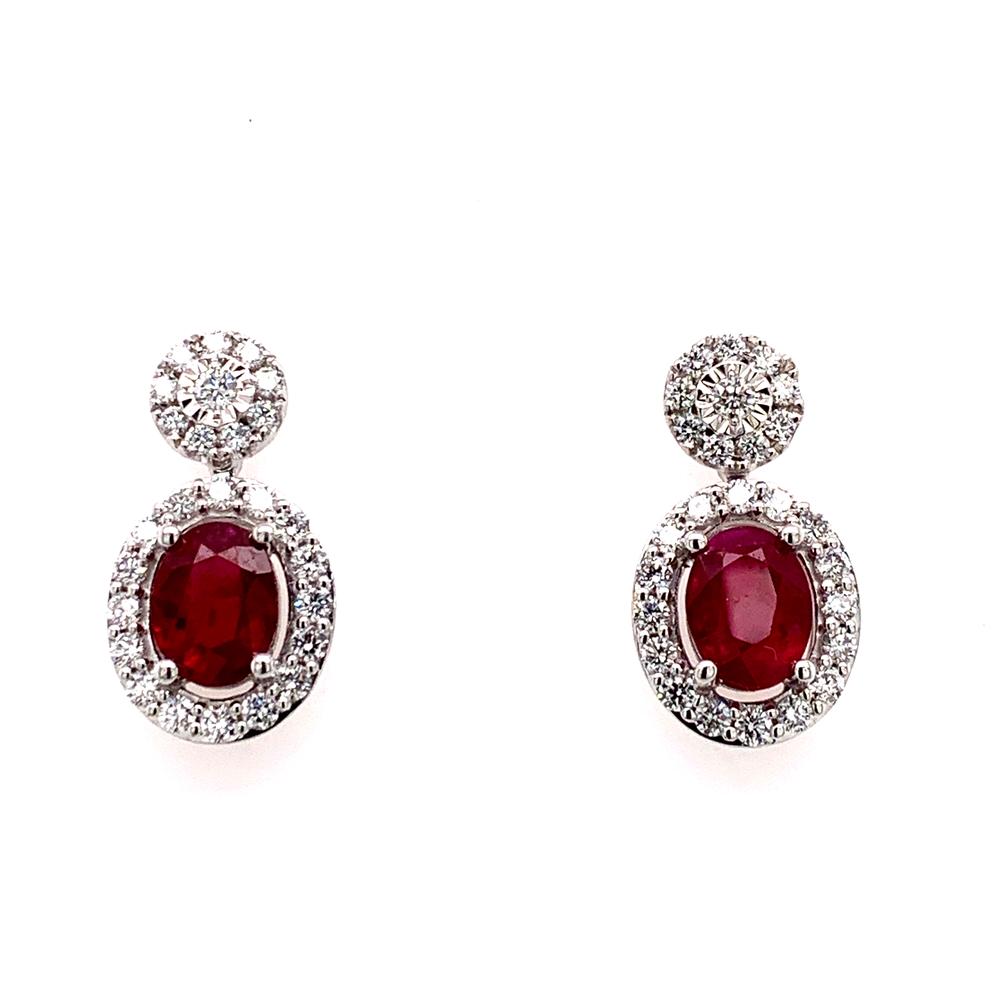 Ruby Dangle Earrings