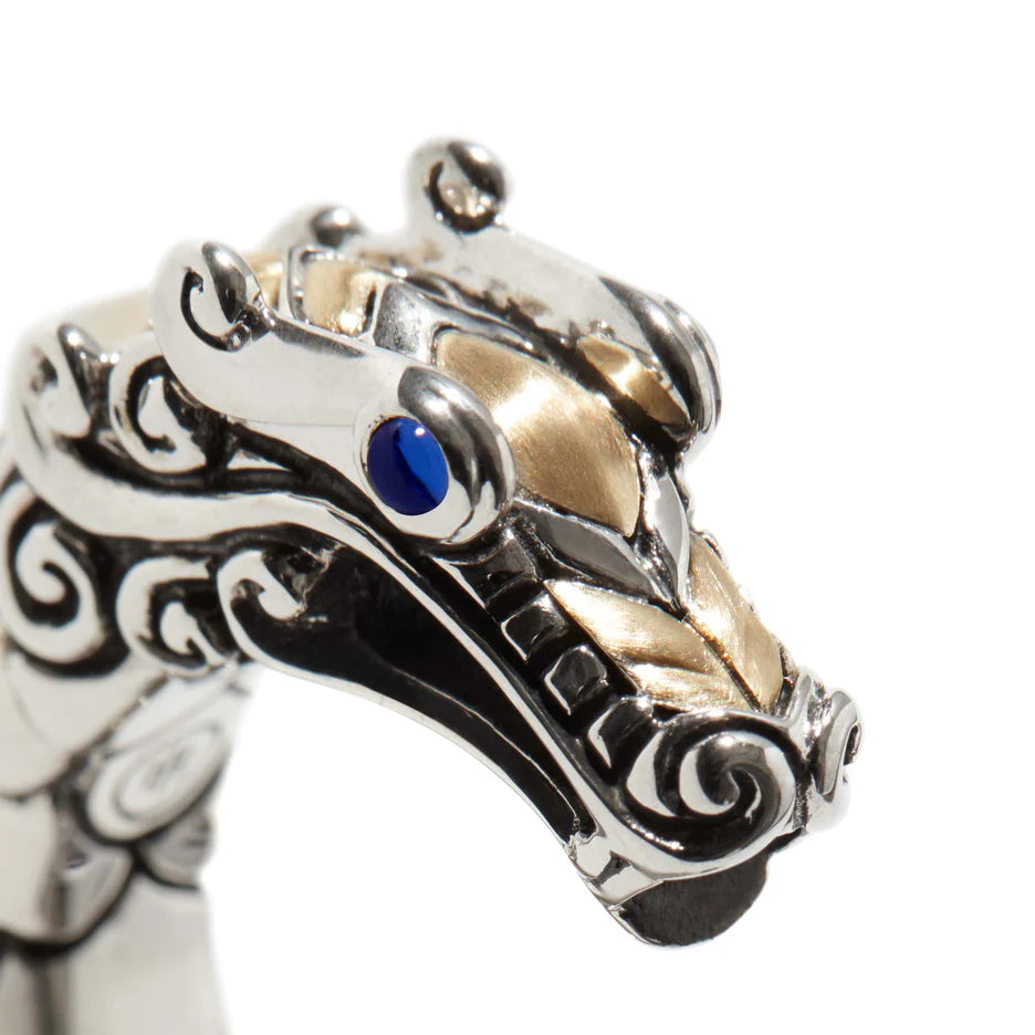 Naga Ring, Sterling Silver, Gold by John Hardy