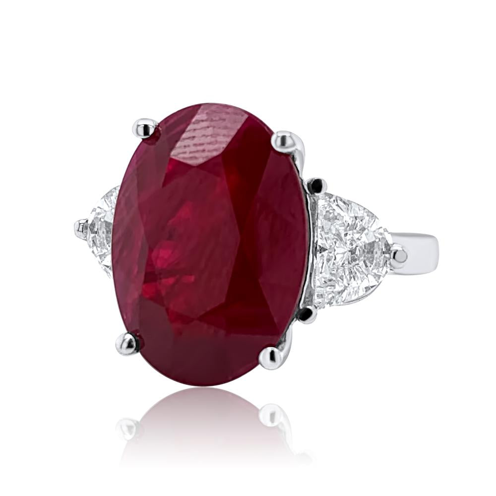 Burmese Ruby Ring with CDC Report