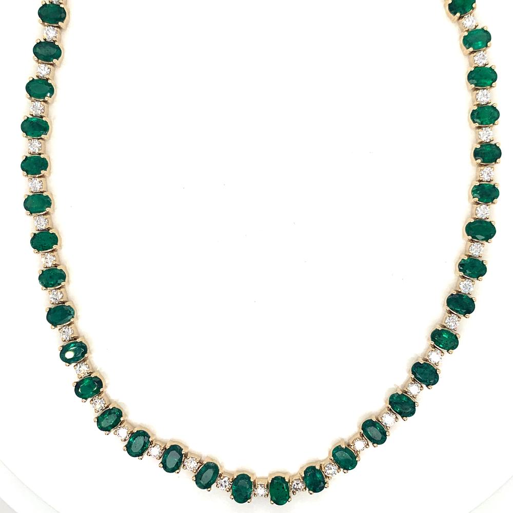 Emerald Tennis Necklace