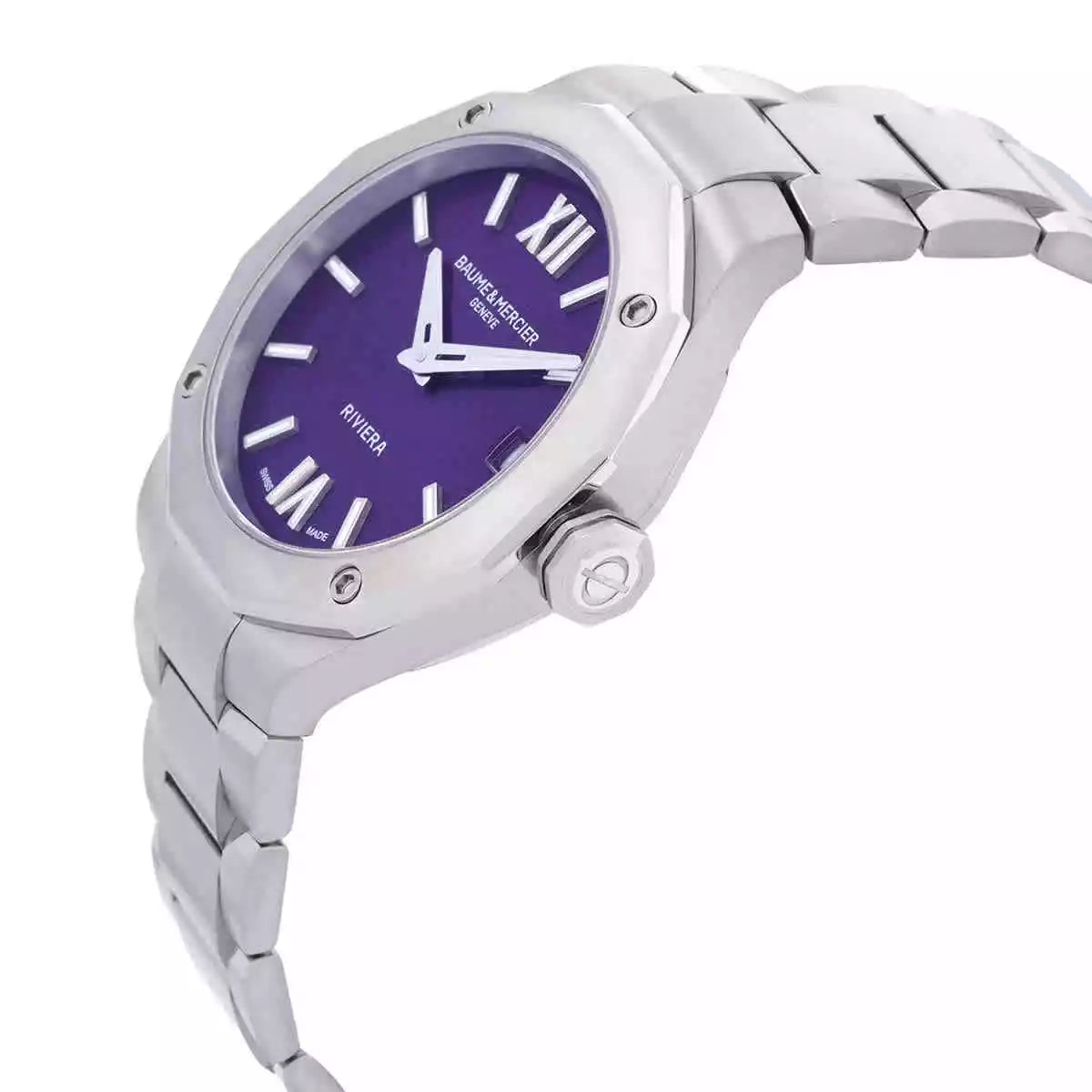 Riviera Quartz Purple Dial Ladies Watch (M0A10728) by Baume &amp; Mercier