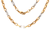 14K Two Tone Fancy Link Chain