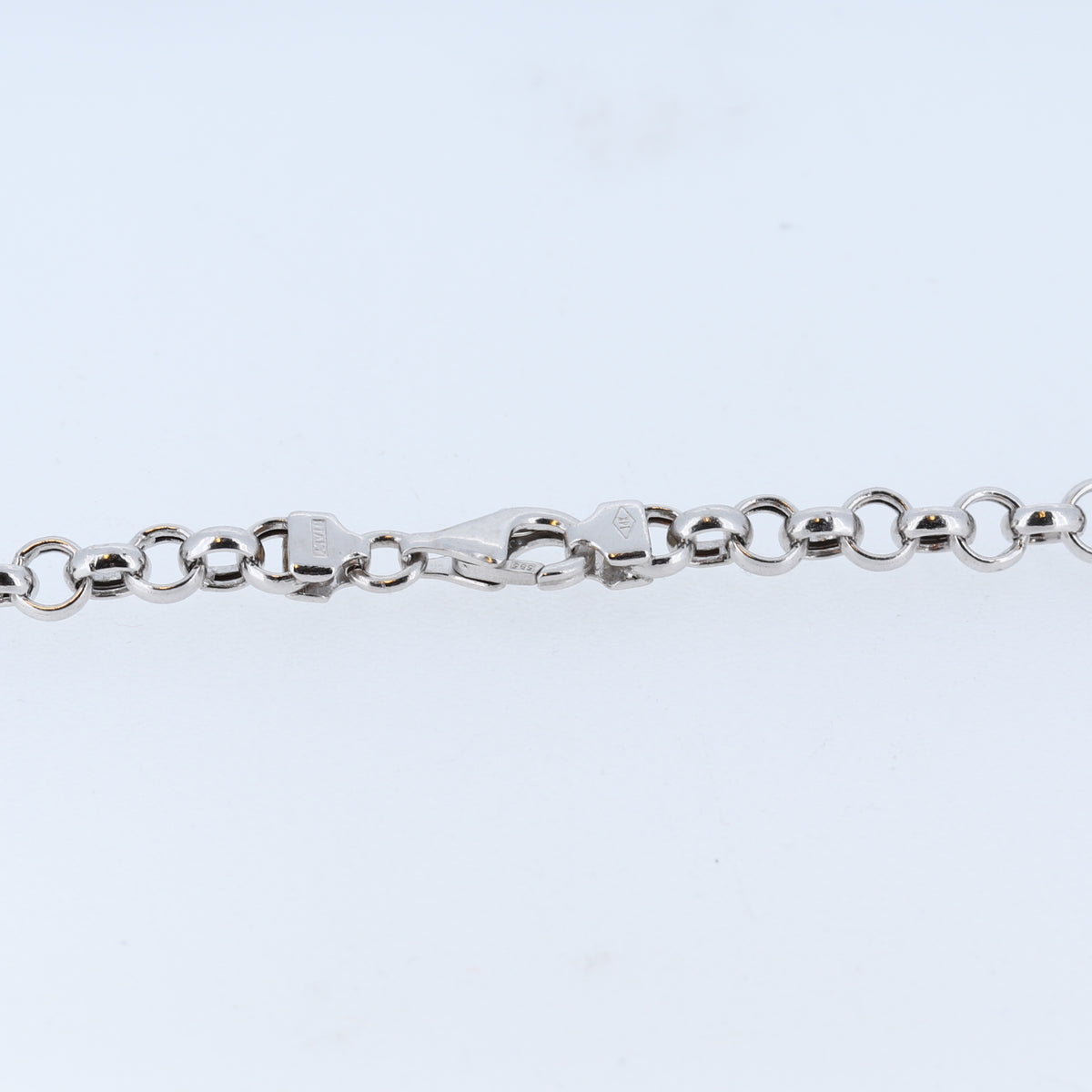 14K White Gold Link Chain - 12.80 Grams