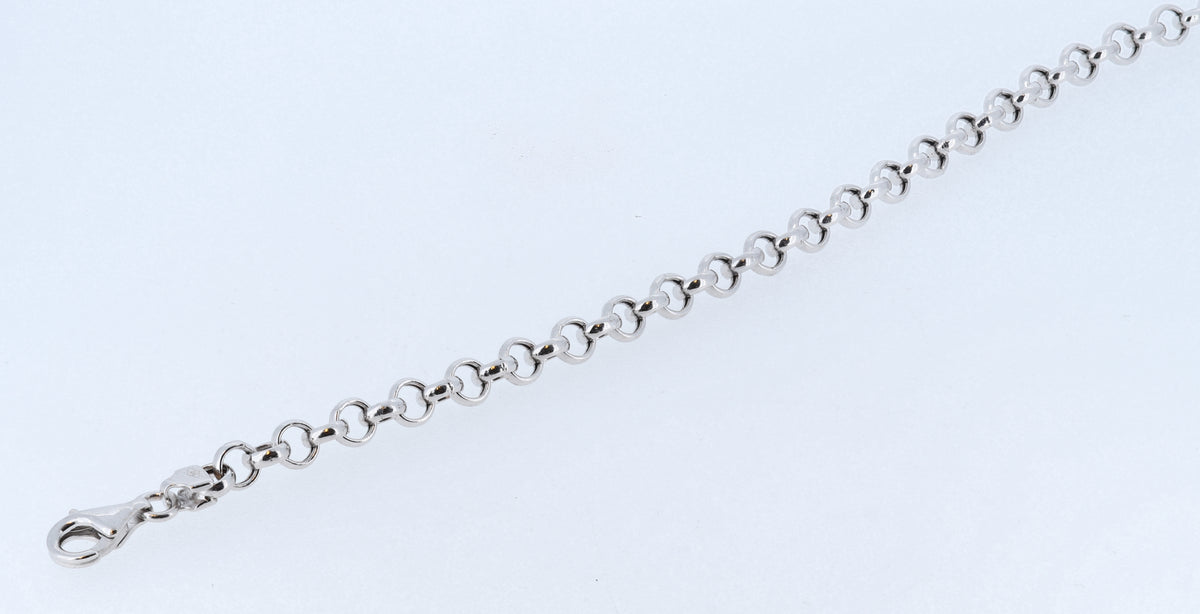 14K White Gold Link Chain - 12.80 Grams