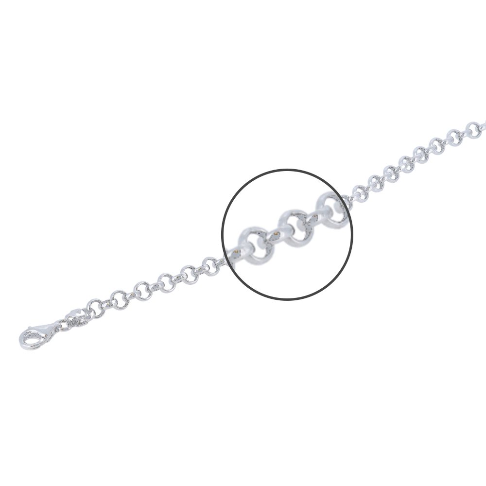 14K White Gold Link Chain - 12.80 Grams