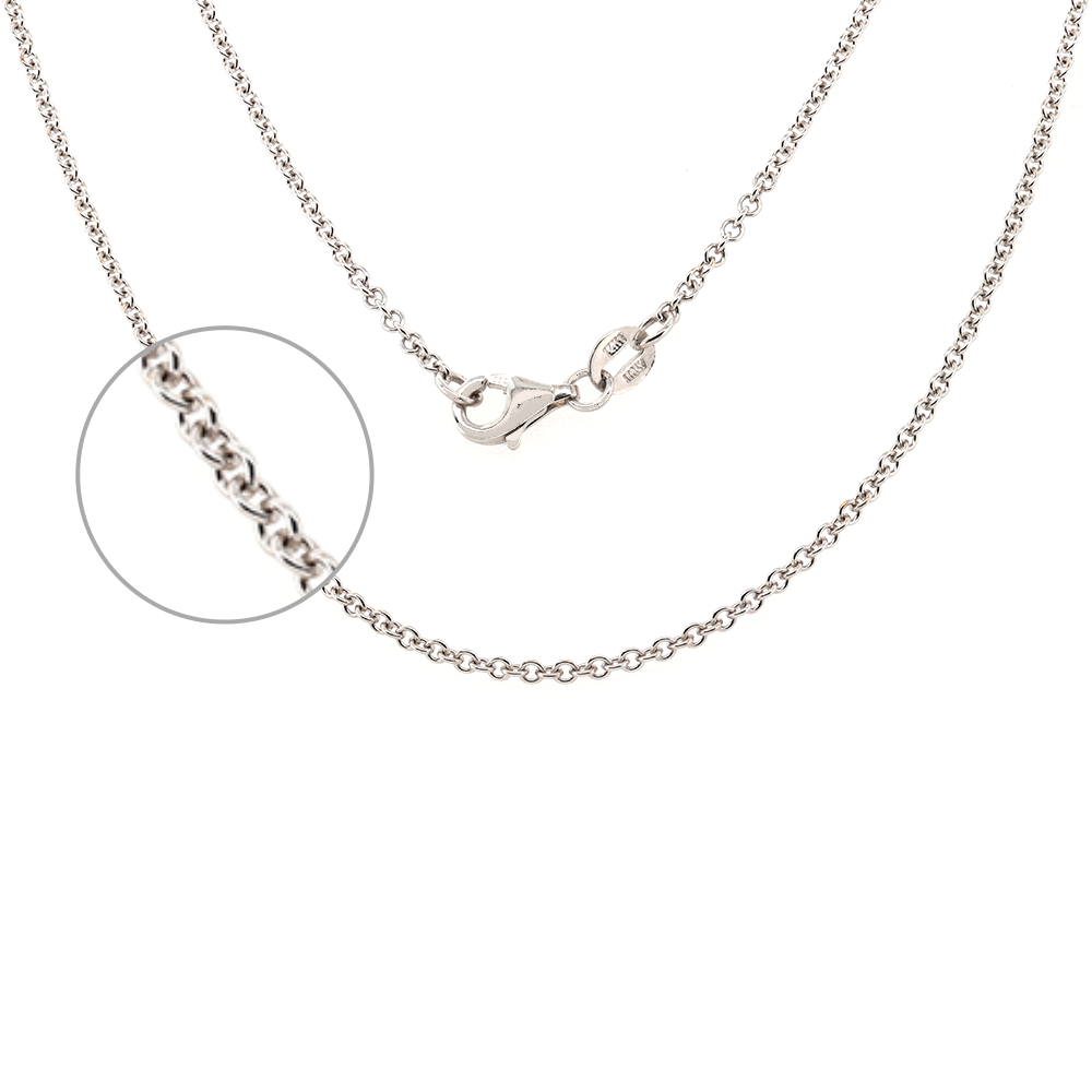 14Kt White Gold Chain, 6.15Gms