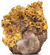 63.00Gr Gold Quartz Crystalline Gold Leaf Specimen