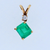 14k Yellow Gold Pendant with .68ct Colombian Emerald and .02ct diamonds