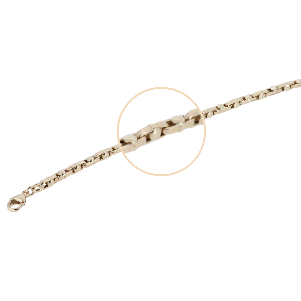 14K Yellow Gold Fancy Link Chain