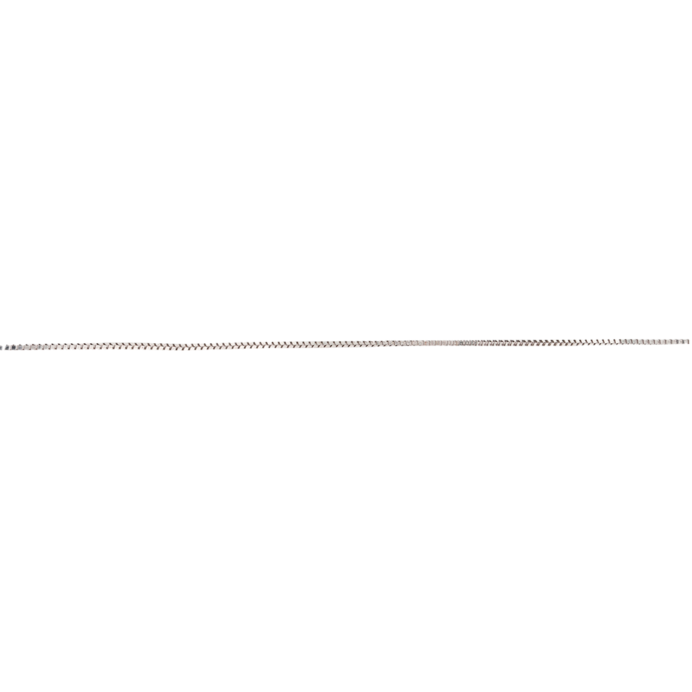 14K White Gold Box Chain 0.9 Grams