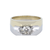 14K Two Tone Gold Tension Set Mens Engagement Ring D-0.82 Rg