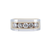 14K Two-Tone Mens 5 Stone Channel Set Round Diamond Band With 1.25 Ct.