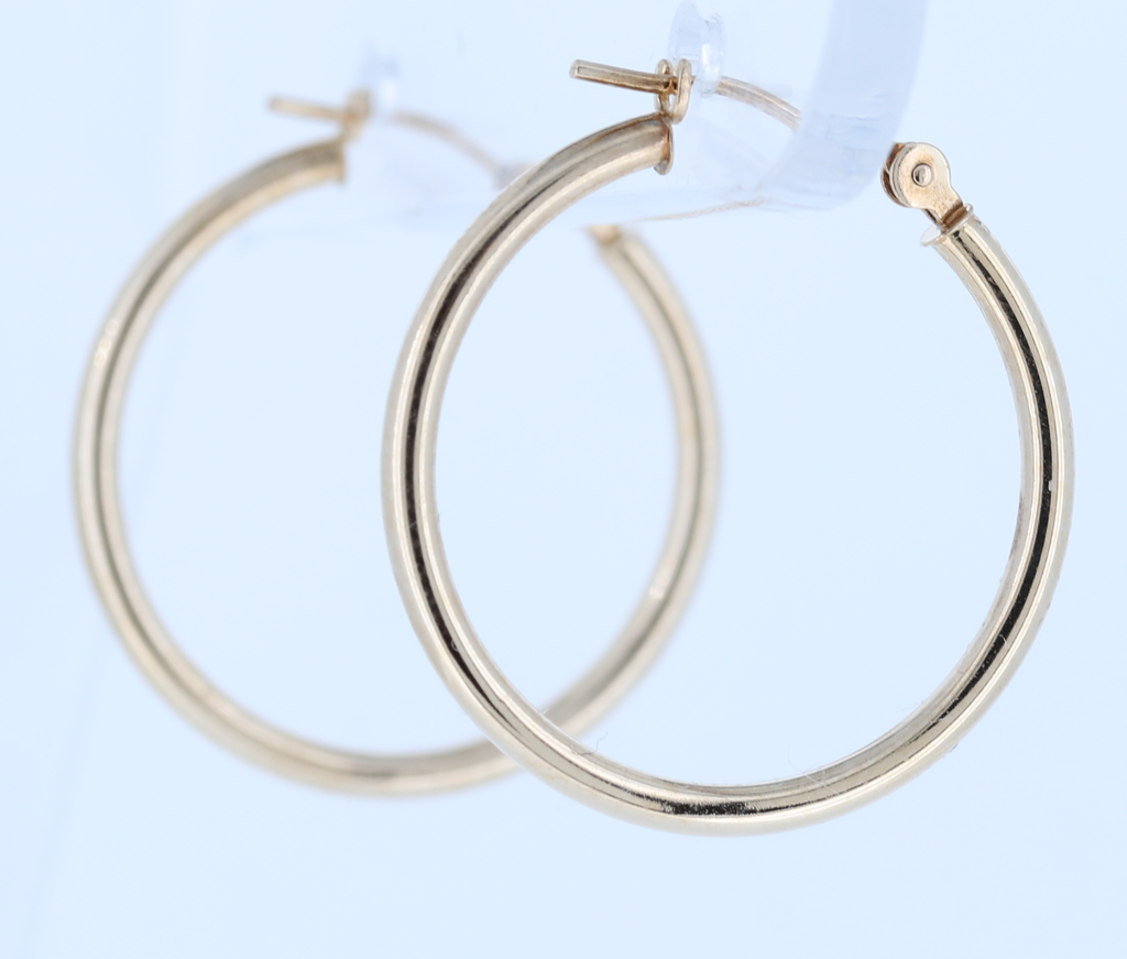14K Gold Hoop Earrings 0.7 Grams