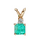 14k Yellow Gold Pendant with .51ct Colombian Emerald and .02ct diamonds