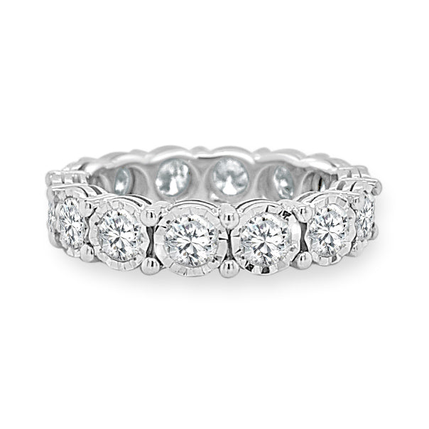 Eternity Band Made In 14K White Gold